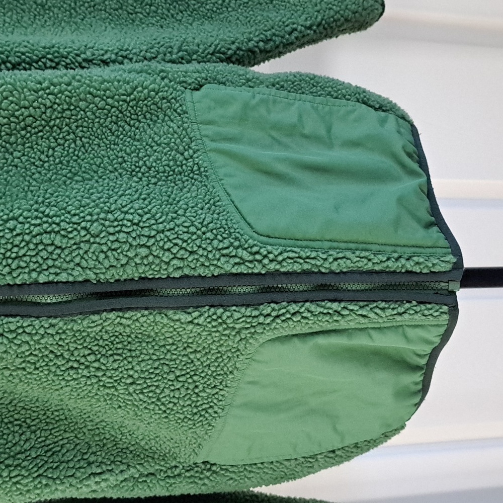 Land's End Fleece Sherpa Oversized Unisex Zipped Chunky Hooded Sweater Jacket - Picture 4 of 9